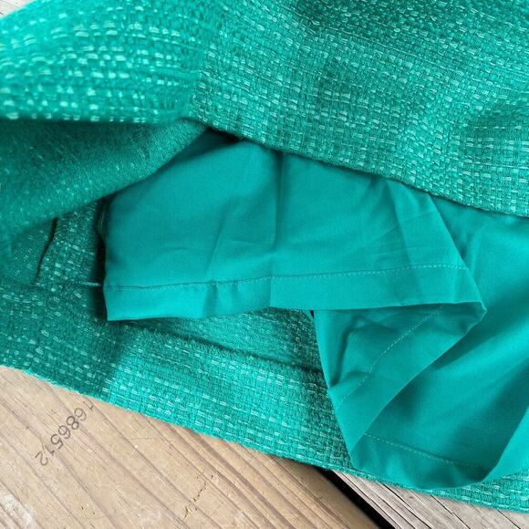 Banana Republic Green Tweed Strapless Mini Dress Size 2. NEW - Picture 9 of 13